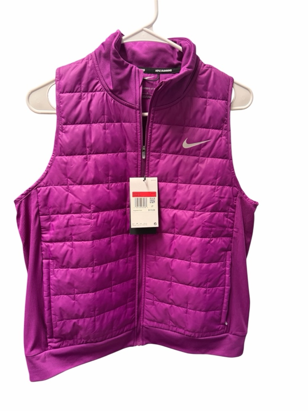 Nike Therma Fit Purple Puffer Vest NWT Size Large